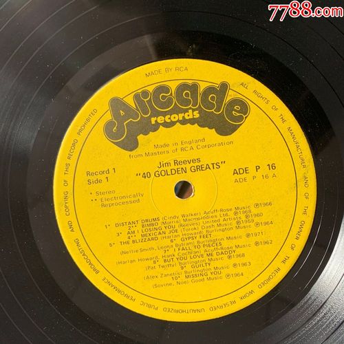 jimreeves40goldengreats2lpa50十二寸